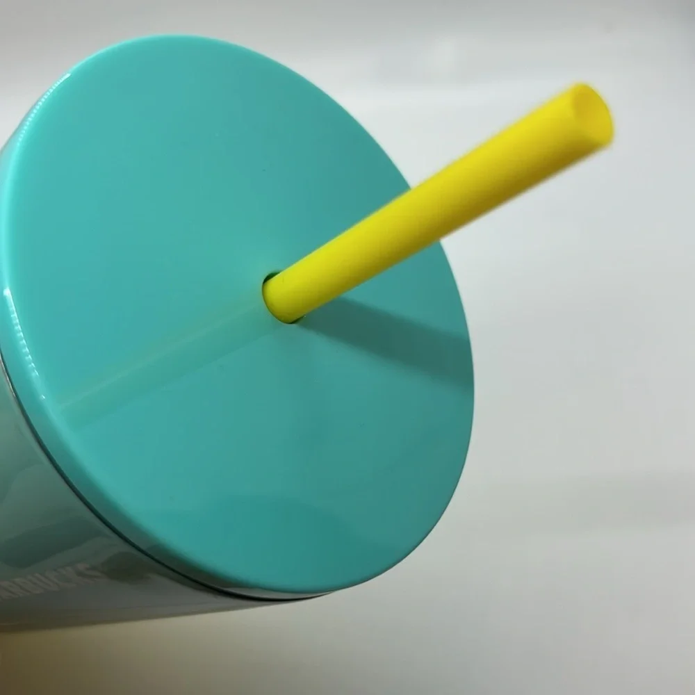 Starbucks Blue and Yellow Ombre Stainless Steel 24oz Cold Cup 2021
